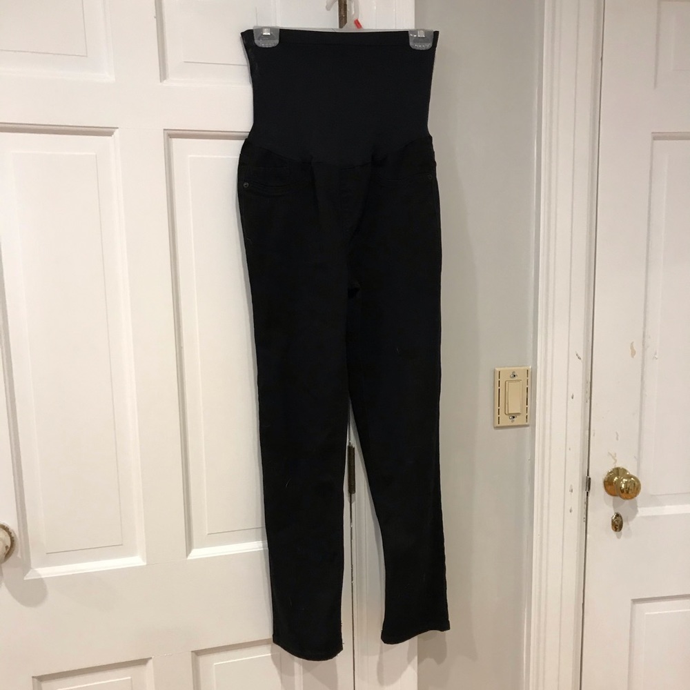 Black maternity dress pants